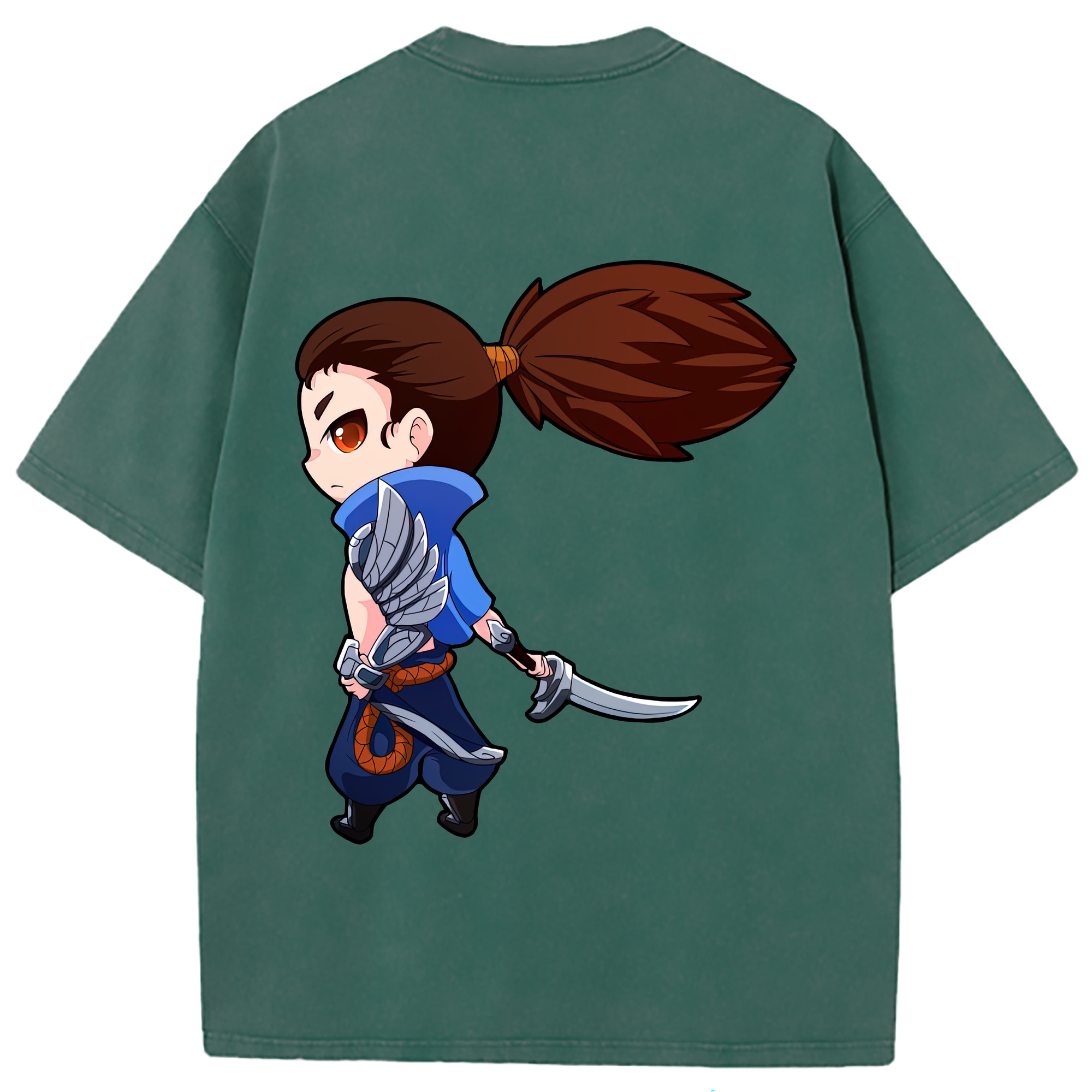 （画像用） リーグ・オブ・レジェンド League of Legends LOL 綿100% ヴィンテージ風 半袖Tシャツ（背面プリント）